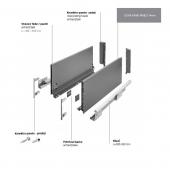 FIOKA AXIS PRO L-500 H=200MM - "EXTRA VISOKA" - ANTRACIT