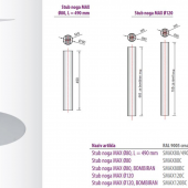 STUB NOGA MAX Ø120, H=665 mm, BOMBIRANA