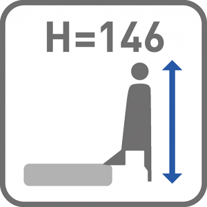 MODERN BOX L-550 H=83mm + OGRADICA =146mm  - "SREDNJI" - SIVI - Side height with rail [mm]:146