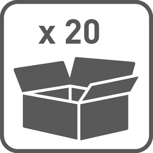 Transportno pakovanje 20 KONZOLA SA RUPAMA L=250mm H=195mm - INOX - Transportno pakovanje 20