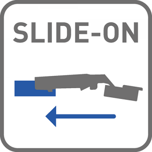 Installaton: slide-on ŠARKA "GTV" RAVNA 165° SA PLOČICOM - Installaton: slide-on