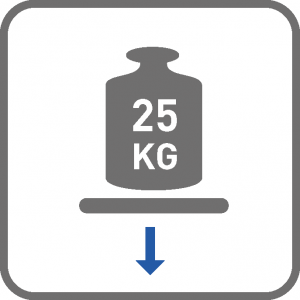 KLIZAČ "GTV" 300 mm - BELI - 0.9mm - Nosivost 25kg