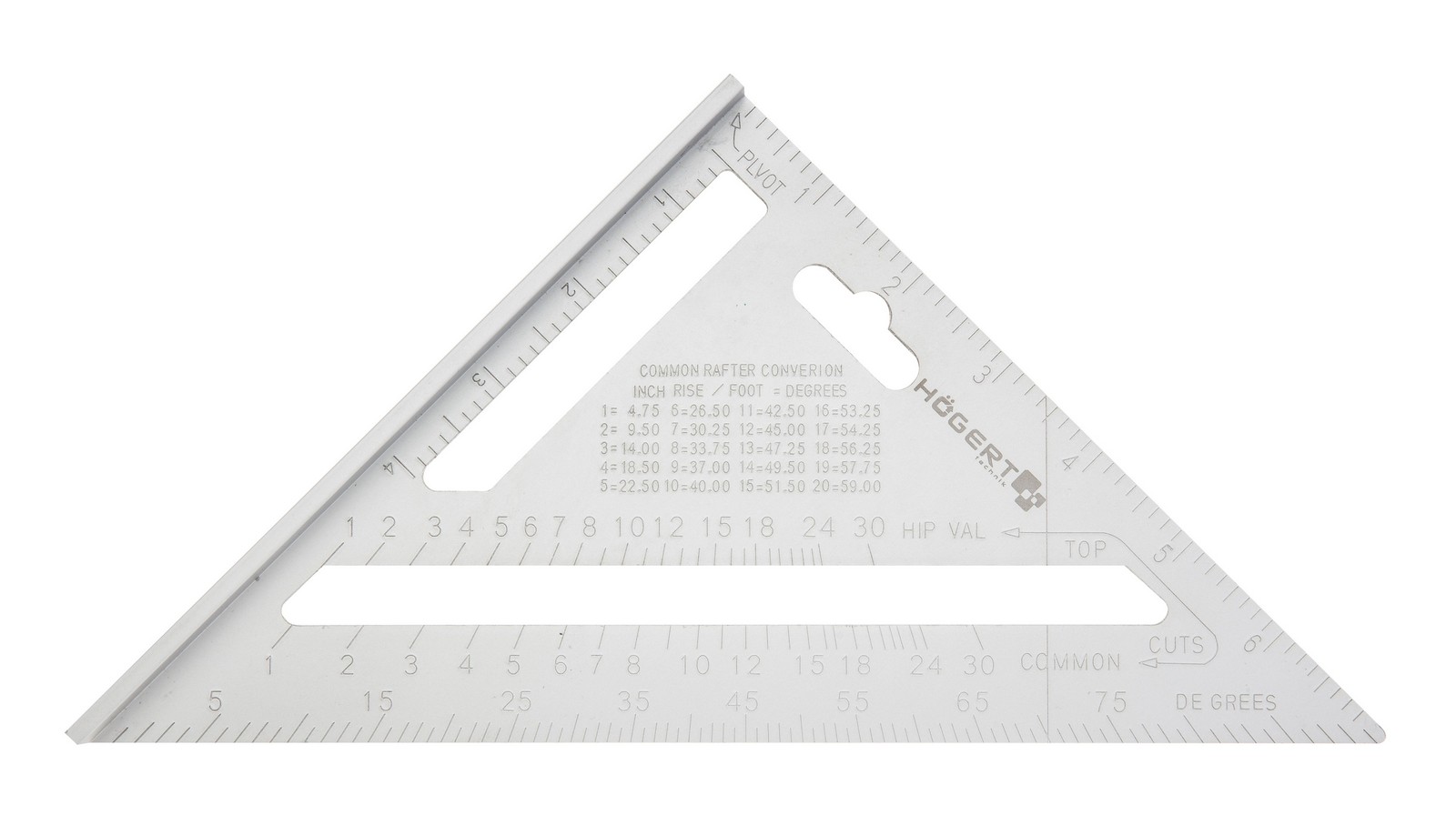 HOGERT ALATI Ugaonik stolarski 185 mm, aluminijum - Vinkla