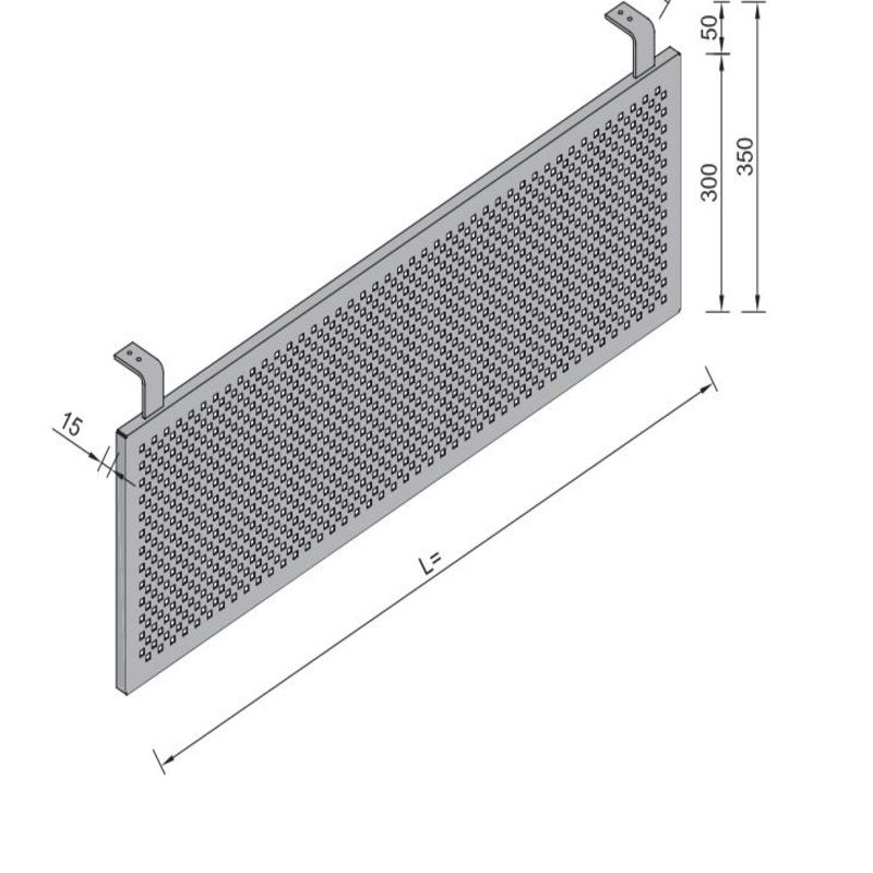 LEĐA STOLA SA PERFORACIJOM 800   L=700mm - HRB80C7X7