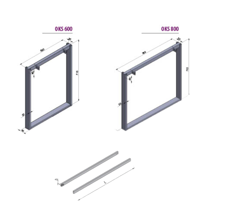 VEZAČ OKS 2500 L=2390 mm - VEZOKS250B